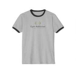 Gym Addiction Unisex Cotton Ringer T-Shirt