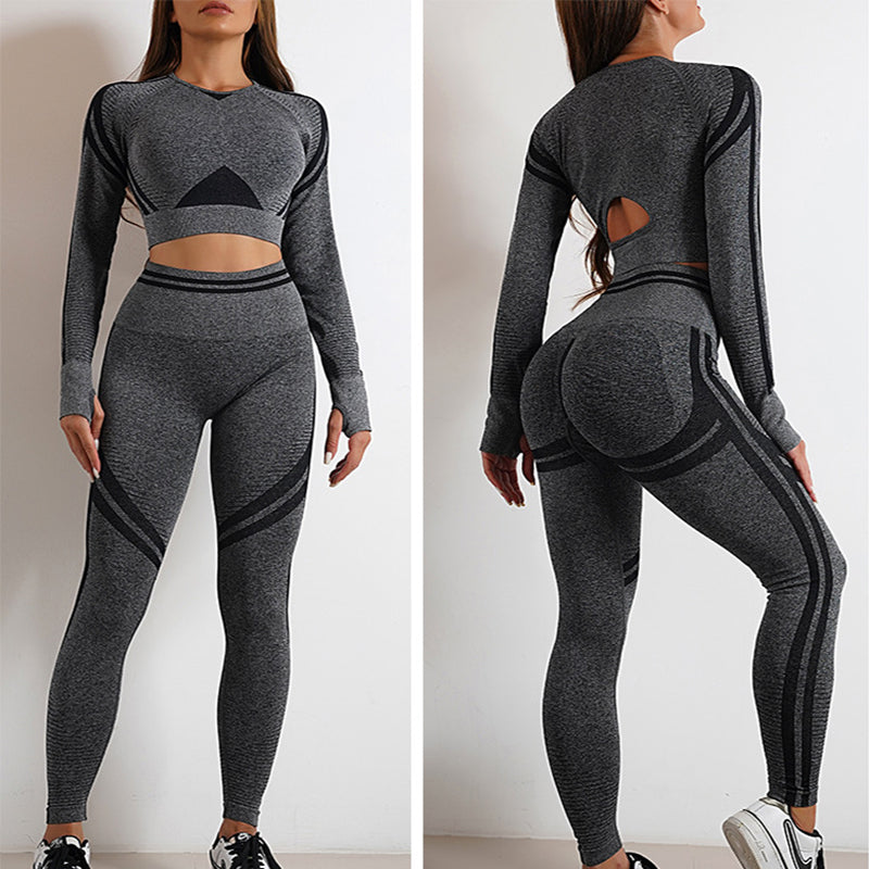 Women's Long Sleeve Tops Outfits & Butt Lifting Workout Sportswear