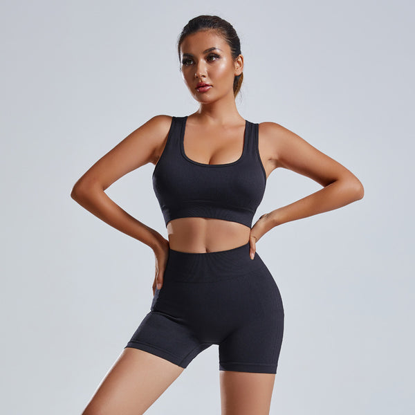 Women's Workout Sportswear Gym Yoga Tracksuit 2PCS