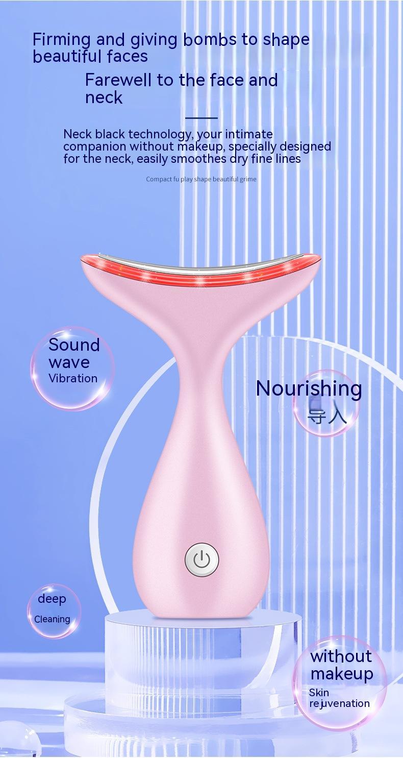 Face & Neck Care Color Light Wrinkle Neck Sonic Vibration Beauty Instrument