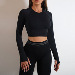 Women's Long Sleeve Tops Outfits & Butt Lifting Workout Sportswear